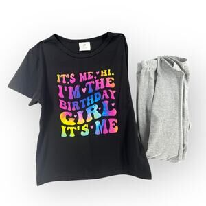 I'm the Birthday Girl It's Me Taylor Swift Shirt + Leggings Kids Set Size 8/9